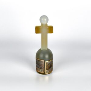 Heiliges Olivenöl in einer Plastikflasche. Geweihtes Öl aus Jerusalem. 100 ml.