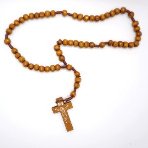 Rosenkranz „Jesu Christi“ aus Holz, mit Gebetsanleitung, aus dem Heiligen Land