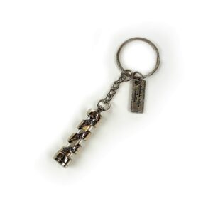 Kabbala-Schlüsselanhänger Mezuzah mit Gebet für leichte Geburt und Schutzsymbolen. Original aus Israel. 10cm.